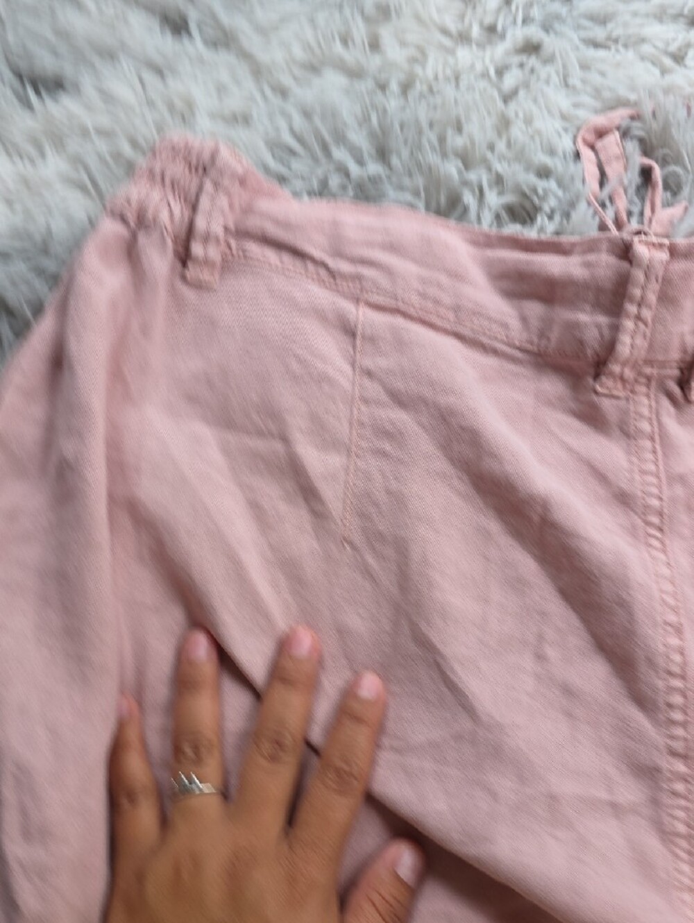 Rewash Pale Pink Drawstring Chinos - Picture 8 of 9